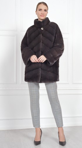Шуба из меха норки