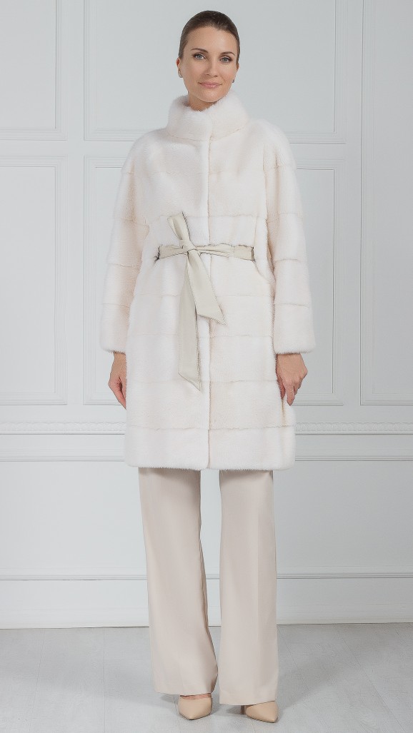 Шуба из меха норки