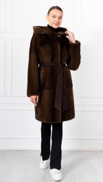 Шуба из меха норки