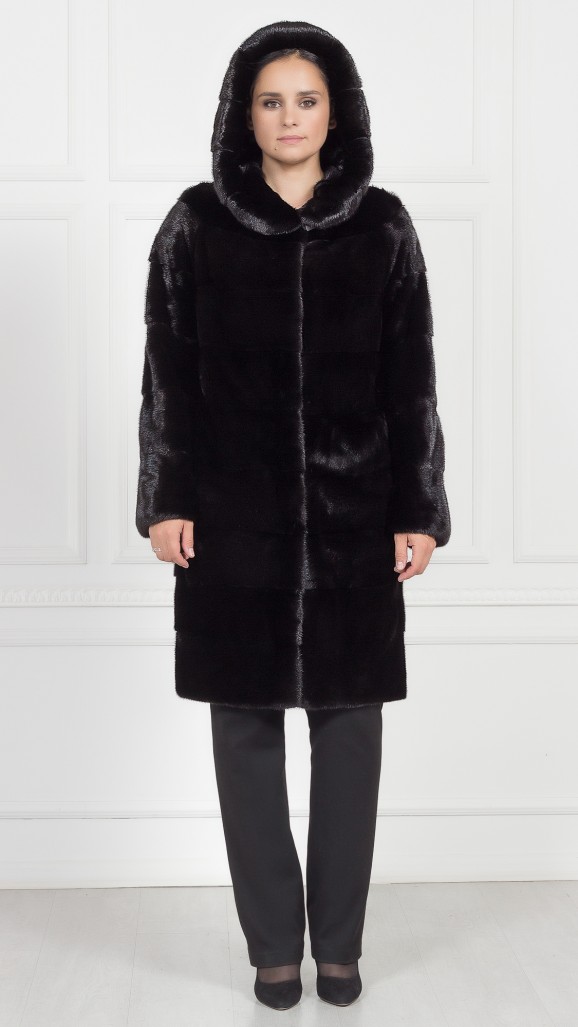 Шуба из меха норки