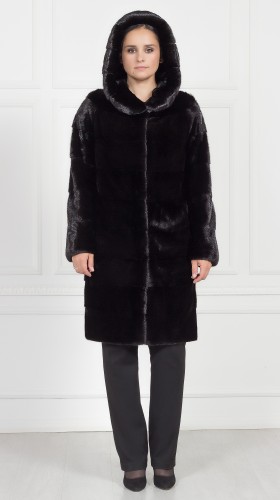 Шуба из меха норки