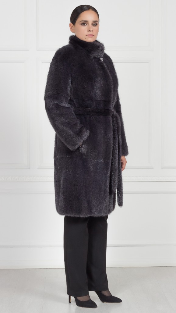 Шуба из меха норки