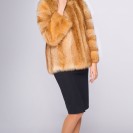 Жакет из меха енота