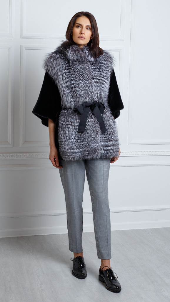 Шуба из меха норки