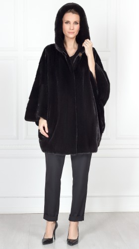 Накидка из меха норки