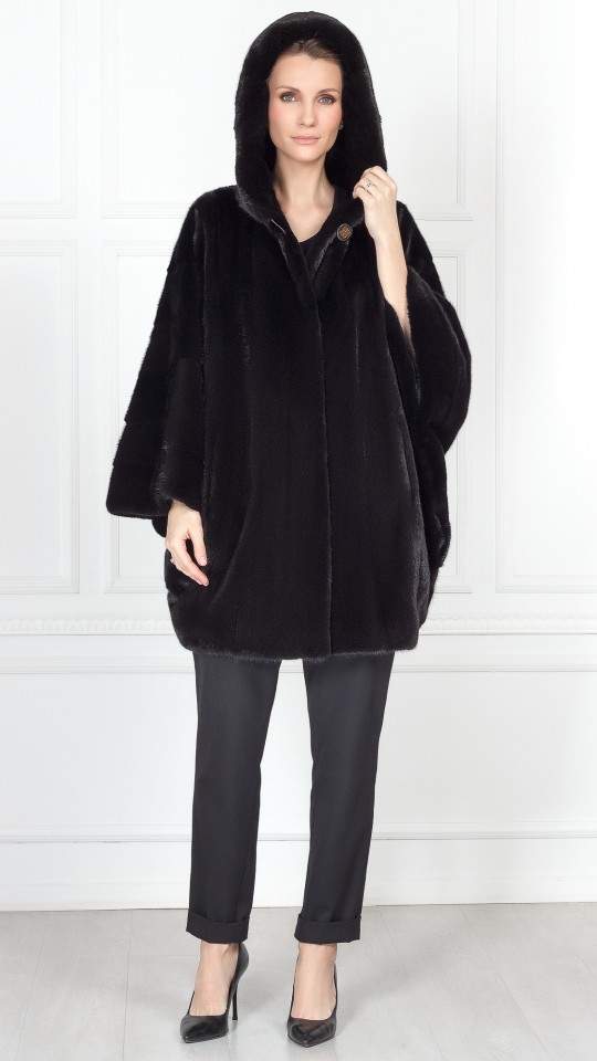 Накидка из меха норки