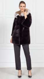 Шуба из меха норки