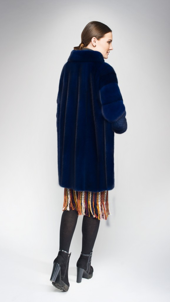 Шуба из меха норки