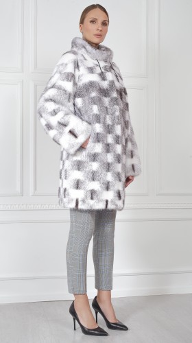 Шуба из меха норки