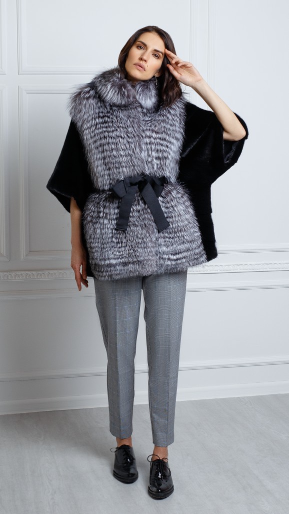 Шуба из меха норки