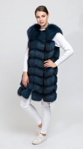 Жилет из меха блюфроста