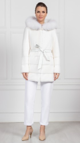 Шуба из меха норки