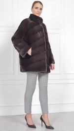 Шуба из меха норки