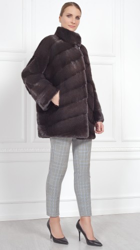 Шуба из меха норки