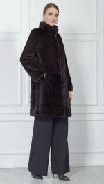 Шуба из меха норки
