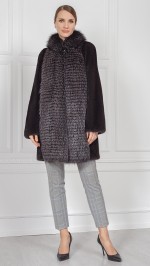 Шуба из меха норки