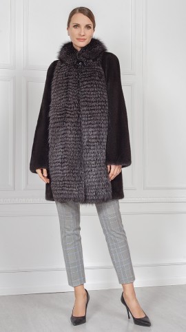 Шуба из меха норки