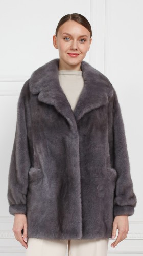 Шуба из меха норки