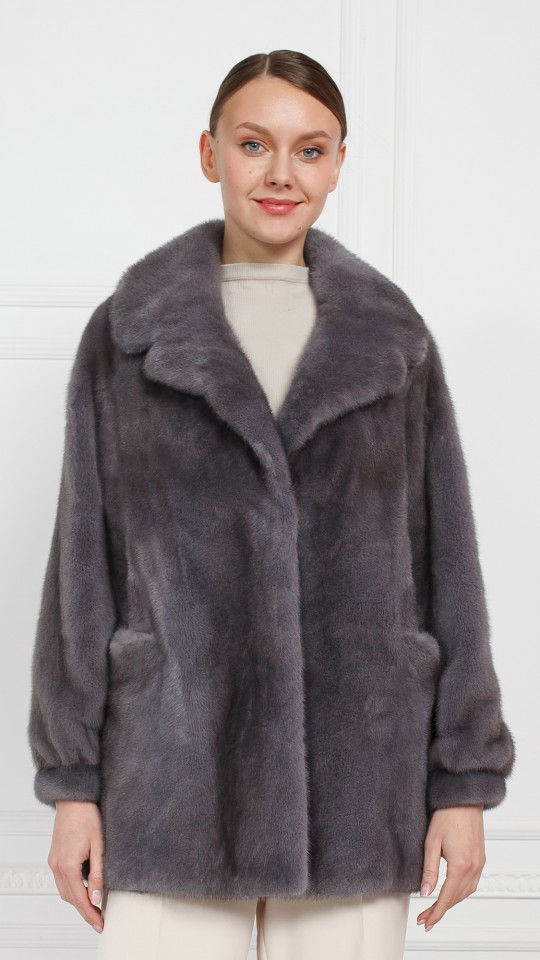 Шуба из меха норки