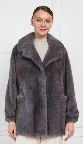 Шуба из меха норки