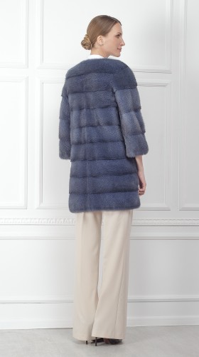 Шуба из меха норки