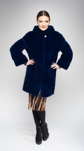 Шуба из меха норки