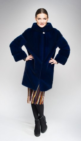 Шуба из меха норки