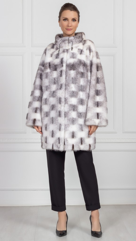 Шуба из меха норки