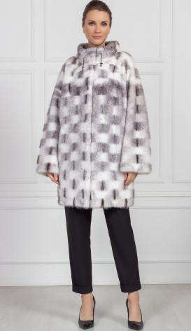 Шуба из меха норки