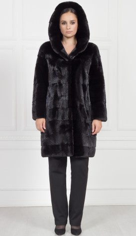 Шуба из меха норки