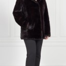 Шуба из меха норки