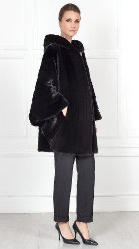 Накидка из меха норки