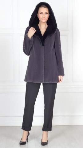 Шуба из меха норки