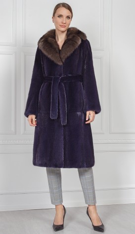 Шуба из меха норки