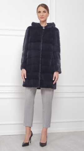 Шуба из меха норки