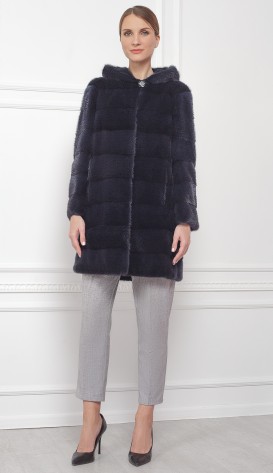 Шуба из меха норки