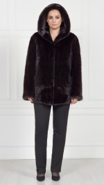 Шуба из меха норки