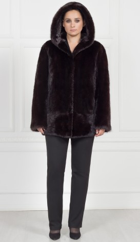 Шуба из меха норки