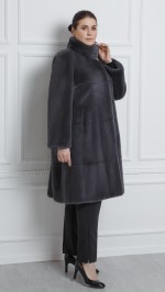 Шуба из меха норки