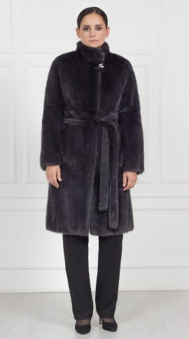 Шуба из меха норки