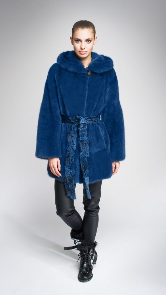 Шуба из меха норки