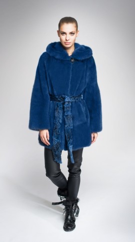 Шуба из меха норки