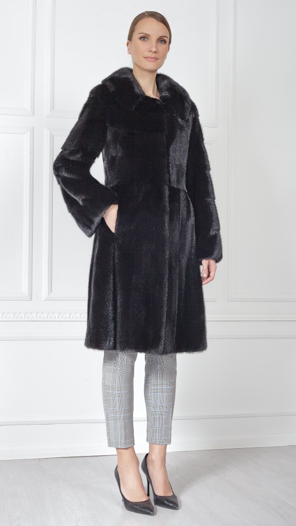 Шуба из меха норки