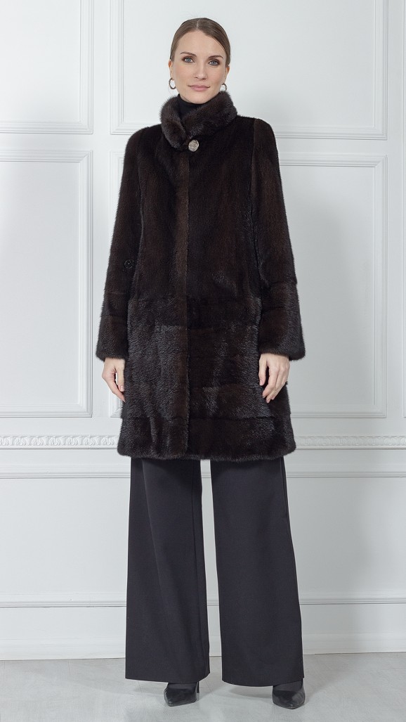 Шуба из меха норки