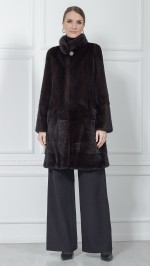 Шуба из меха норки