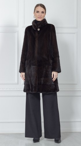 Шуба из меха норки